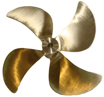 Hélice para barco de pesca profissional - HSP series - Grand Propeller Co., Ltd. - skew / com linha de eixo / 4 pás
