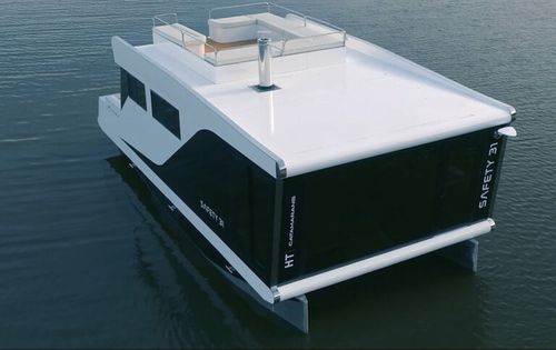 Barco-casa catamarã - GRAND 3 - Catamarans-HT - com motor de centro
