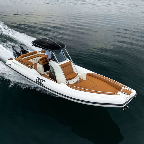 Barco inflável com motor de popa - 100 GT - BSC COLZANI srl - bimotor / semirrígido / com console central