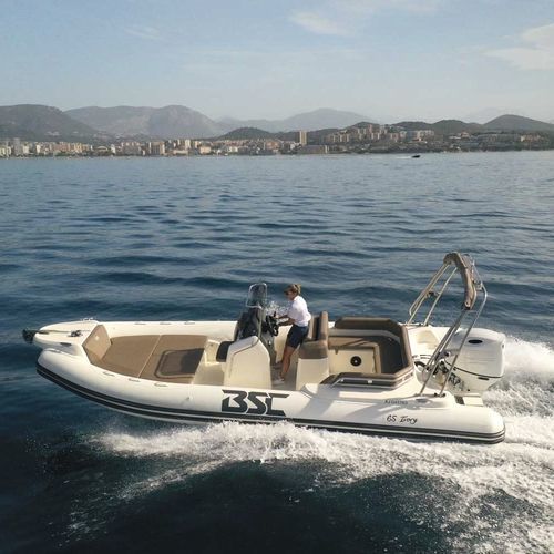Barco inflável com motor de popa - 65 - BSC COLZANI srl - semirrígido / com console central / open