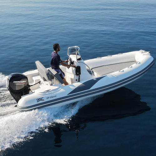 Barco inflável com motor de popa - 50 - BSC COLZANI srl - semirrígido / open / com console lateral