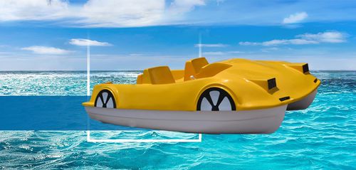 Pedalinho de 4 lugares - Cabrio - Fatih Polyester - Fiberglass Solutions - de fibra de vidro