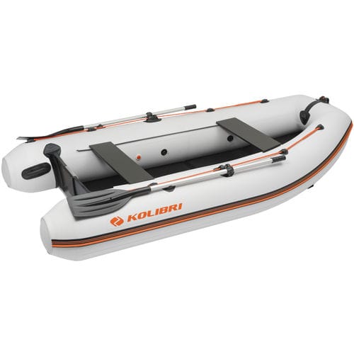 Barco inflável com motor de popa - KM-300DL - KOLIBRI - de rabeta / de gasolina / dobrável
