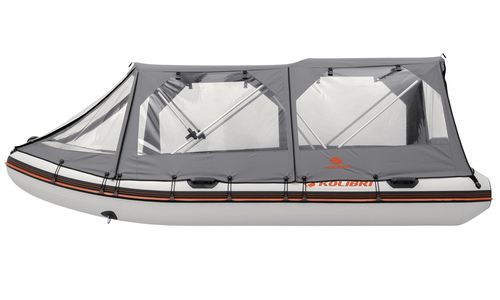 Capota para barco a motor - 33.23 series - KOLIBRI - para cockpit / cinza
