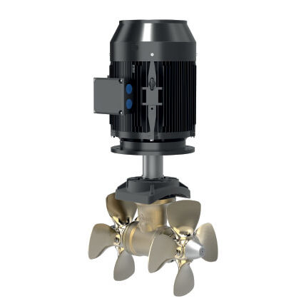 Propulsor azimutal - QSA 750-513 - QS SEAMASTER - tipo túnel / para barco / CA