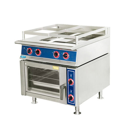 Fogão com forno para barco - BR4 series - Ningbo BAST-MARINE Electrical Equipment Co, Ltd - elétrico / 4 bocas / com grill
