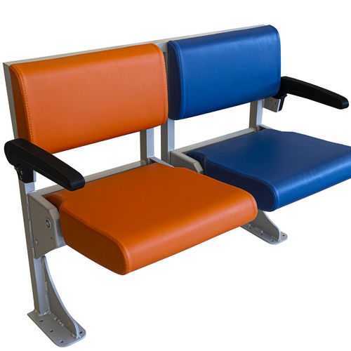 Assento para navio de passageiros - HR 1500v1 - Pullman Seat Systems - com apoio de braços / rebatível / de 1 lugar