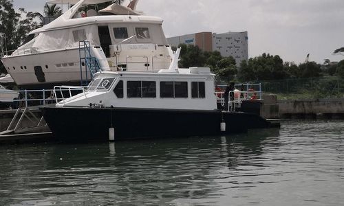 Barco profissional balsa - Centurion 36 - Five Aluminium Boat and Engineering Pte Ltd - com motor de centro / em alumínio