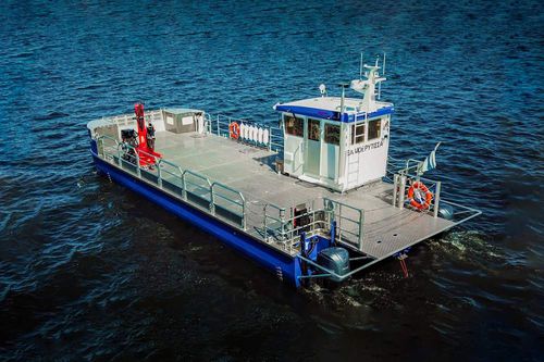 Barco profissional barco de apoio portuário - 1620 Cat - Kewatec - catamarã / com motor de popa / em alumínio