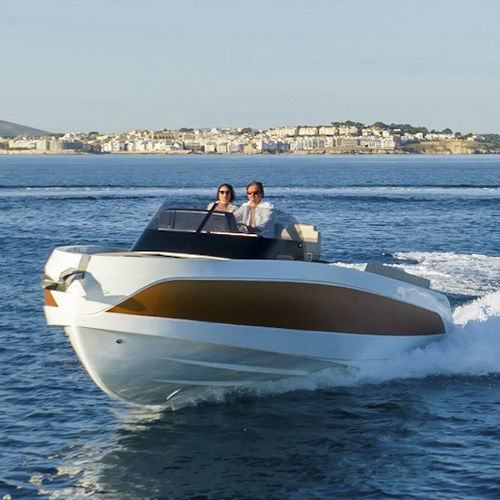 Lancha Cabin Cruiser com motor de popa - ZEPHYR900 SPACE - Zephyr boats  - open / com console dupla / esportiva