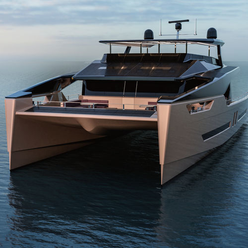 Iate a motor catamarã - OCEAN ECO 90 - Alva Yachts GmbH - de cruzeiro / com flybridge / 4 cabines