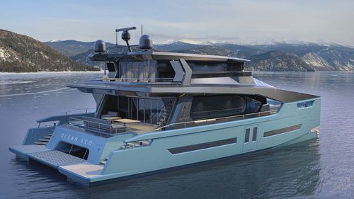 Iate a motor catamarã - OCEAN ECO 90 EX - Alva Yachts GmbH - de cruzeiro / trawler / com flybridge