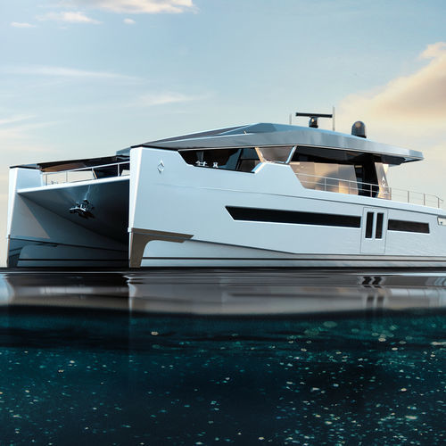 Iate a motor de cruzeiro - OCEAN ECO  60 Coupé - Alva Yachts GmbH - com hard-top / elétrico / 5 cabines