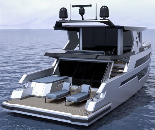 Lancha Express Cruiser com motor de centro - ECO CRUISE 50 - Alva Yachts GmbH - elétrica / com hard-top / 3 cabines