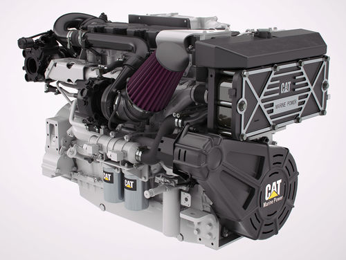 Motor de centro - C18 ACERT - Caterpillar Marine Power Systems - de propulsão / a diesel / para embarcação de recreio