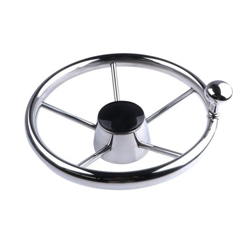 Volante para barco a motor em aço inoxidável - XK9108SF1 - Qingdao Allshine Marine Accessories Co,.Ltd - de regata / 5 raios