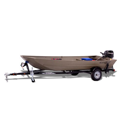 Jon boat com motor de popa - L1652MT  - Lowe - open / de pesca esportiva / em alumínio