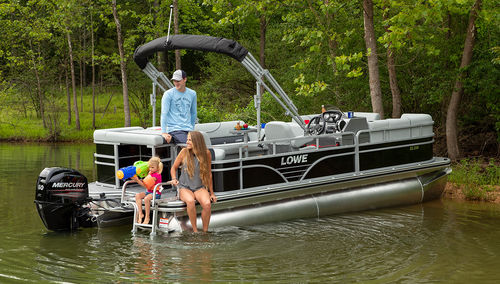 Pontoon boat com motor de popa - SS210 - Lowe - tri-tube / open / esportivo