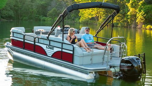 Pontoon boat com motor de popa - SS210 CL - Lowe - tri-tube / open / esportivo