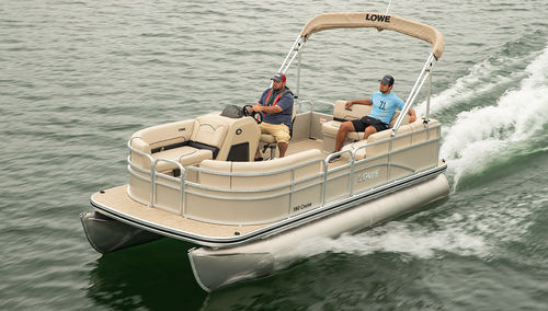 Pontoon boat com motor de popa - Ultra 180  - Lowe - open / com console lateral / de cruzeiro