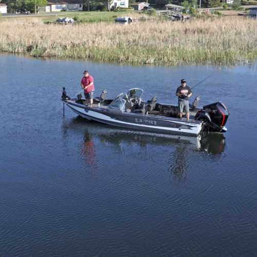 Lancha de proa aberta com motor de popa - 2175 PRO-V - Lund - com console dupla / de pesca esportiva / em alumínio