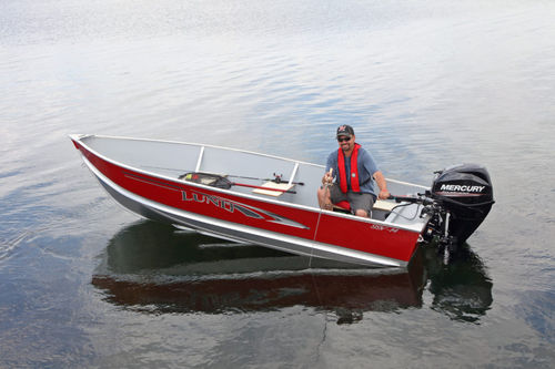 Bote com motor de popa - SSV-14 - Lund - de pesca esportiva / em alumínio / máx. 4 pessoas