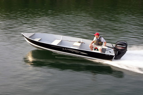 Bote com motor de popa - SSV-18 - Lund - de pesca esportiva / em alumínio / máx. 7 pessoas