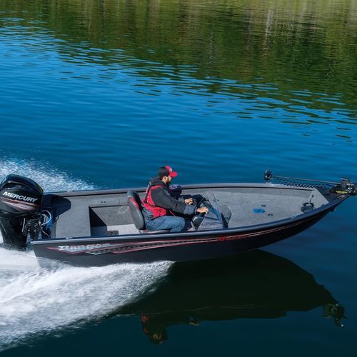 Bass boat com motor de popa - VS1665SC - Ranger Boats - com console lateral / open / de pesca esportiva