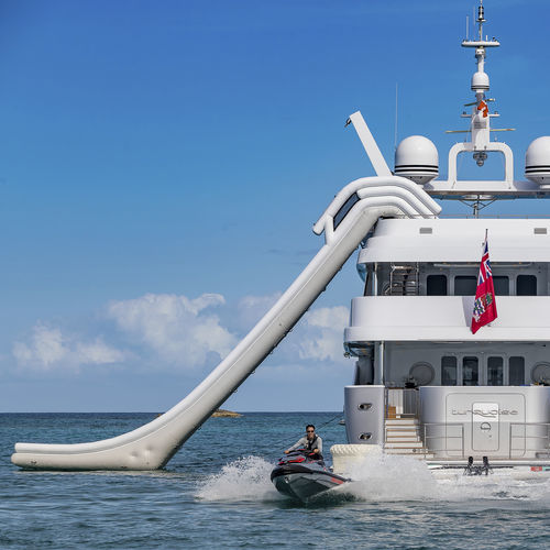 Equipamento de diversão aquática escorregador - Yacht Slide 750cm - AquaBanas - para iate / inflável
