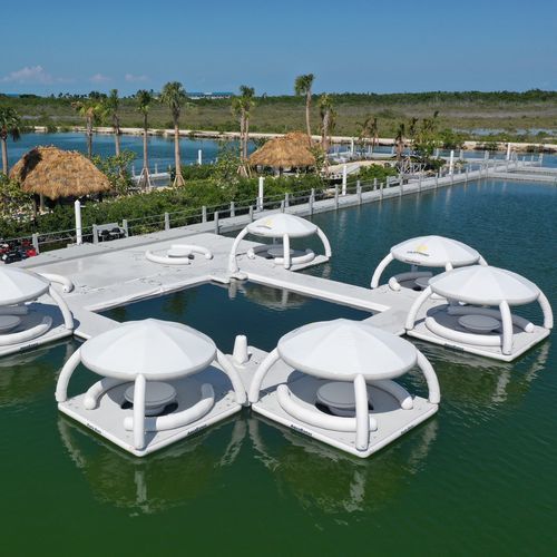 Plataforma para resort - The Harbor  - AquaBanas - de banho / inflável / para marina