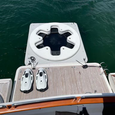 Equipamento de diversão aquática plataforma - Chill Bana™ - AquaBanas - para centro náutico de lazer / inflável