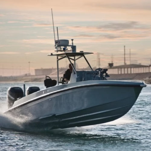 Barco profissional barco-patrulha - 10 INTERCEPTOR - Arma Craft - com motor de popa / em compósito