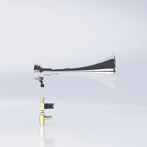 Buzina pneumática - Makrofon YM75F/370 HVEF - ZÖLLNER Signal GmbH - para navio > 20 m e < 75 m / IP56