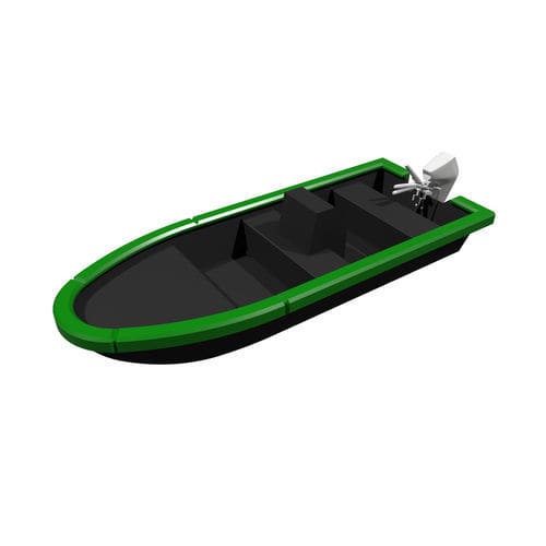 Bote com motor de popa - 400 Light - ARMEN  Initiative - com casco de deslocamento / open / com console central