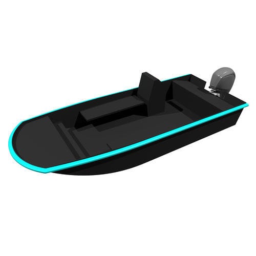 Lancha de console central com motor de popa - 580 Skiff - ARMEN  Initiative - elétrica / a diesel / com casco de planeio