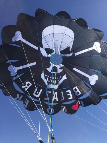 Parasail sob medida - RP44 FT MARS - Risus Parasails - para ventos fortes / para decolagem de lancha / para decolagem de praia