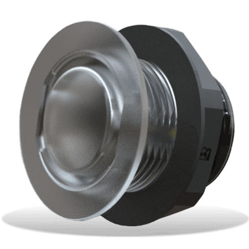 Iluminação subaquática para barco - LW25 - Lumishore USA LLC - para iate / LED RGBW / em aço inoxidável
