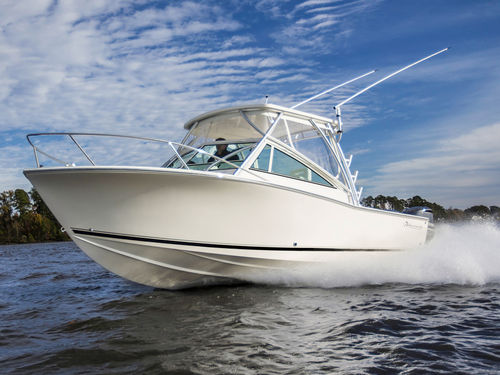 Lancha Cabin Cruiser com motor de popa - 25 EXPRESS - Albemarle - bimotor / com hard-top / de pesca esportiva