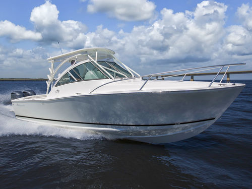 Lancha Express Cruiser com motor de popa - 27 EXPRESS - Albemarle - bimotor / de pesca esportiva / pernoite para 2 pessoas