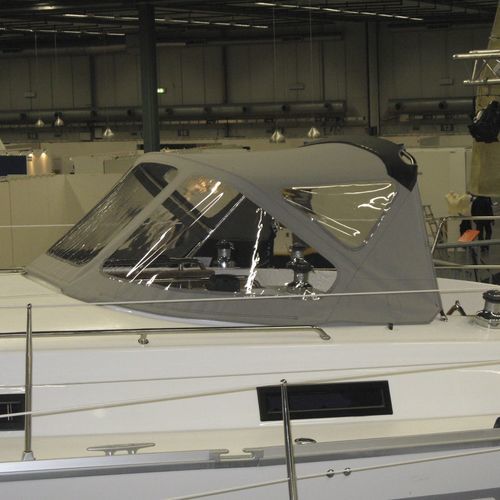 Capota tipo dodger para veleiro - Bavaria 32 - KAPELL ANNAT - para cockpit / com estrutura em aço inoxidável / cinza