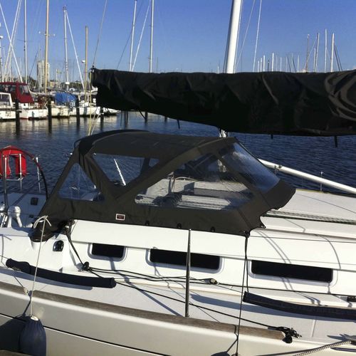 Capota tipo dodger para barco - First 35 - KAPELL ANNAT - para cockpit / com estrutura em aço inoxidável / branca