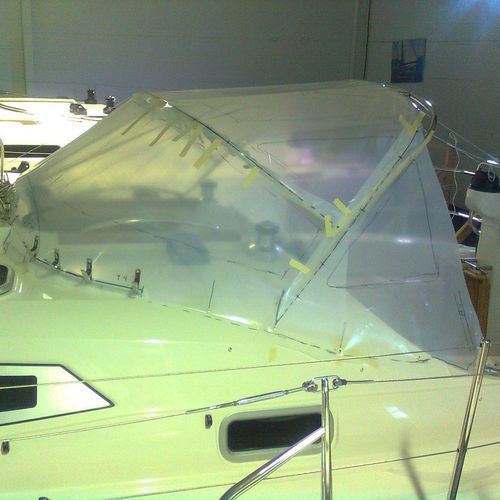 Capota tipo dodger para barco - Delphia 33.3 - KAPELL ANNAT - para cockpit / com estrutura em aço inoxidável / branca