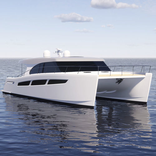 Iate a motor catamarã - 55  - Lightwave Yachts - de cruzeiro / com hard-top / 4 cabines
