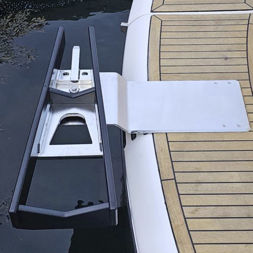 Extensão de plataforma para barco - NDEXT-XXXL-Elevator 7 - NORDAV - NORWEGIAN SWIVEL DAVIT SYSTEM - para iate / para embarcação auxiliar / em aço inoxidável