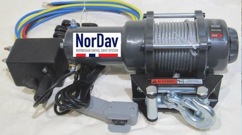 Guincho para barco - 00021 - NORDAV - NORWEGIAN SWIVEL DAVIT SYSTEM - para iate / para turco / elétrico