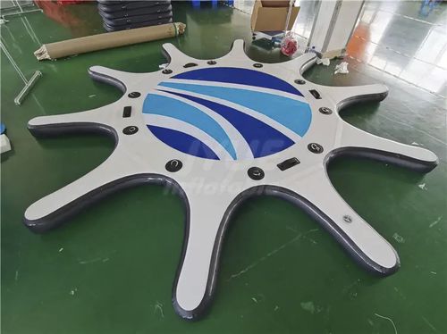 Equipamento de diversão aquática ilha - PTGI500 - RPG s.r.l. - para centro náutico de lazer / inflável