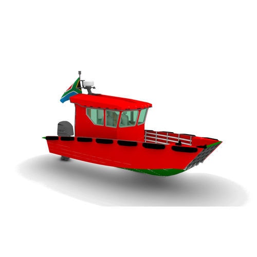 Barco profissional barco de desembarque - SHERPA 8 - KND Naval Design - com motor de centro / com motor de popa / em alumínio