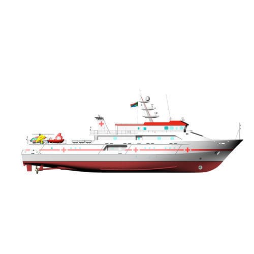 Navio de busca e salvamento (SAR) hospital - Seasaver 59 - KND Naval Design - em alumínio