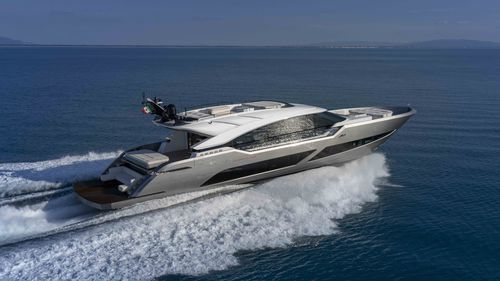 Iate a motor de cruzeiro - 100 - AB Yachts - de alta velocidade / com hard-top / 4 cabines