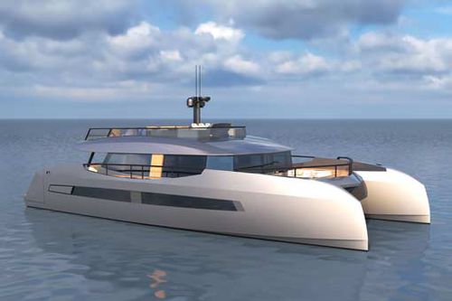 Iate a motor catamarã - M66P - Mylius Yachts - de cruzeiro / com flybridge / IPS POD